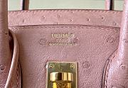 	 Kitlife Hermes Birkin Ostrich Pink Leather - 25/30/35cm - 5
