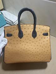 	 Kitlife Hermes Birkin Ostrich Yellow and Grey Leather Gold Hardware - 25/30/35cm - 4