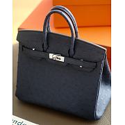 	 Kitlife Hermes Birkin Ostrich Deep Blue Leather - 25/30/35cm - 1