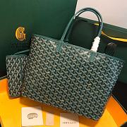 Kitlife Goyard Saint Louis PM Green tote bag - 28 cm x 15 cm x 34 cm - 1