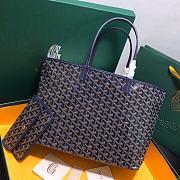 Kitlife Goyard Saint Louis PM Deep Blue tote bag - 28 cm x 15 cm x 34 cm - 1