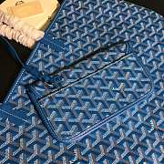 	 Kitlife Goyard Saint Louis PM Blue tote bag - 28 cm x 15 cm x 34 cm - 3