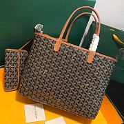 	 Kitlife Goyard Saint Louis PM Brown and Black tote bag - 28 cm x 15 cm x 34 cm - 1