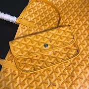 	 Kitlife Goyard Saint Louis PM Yellow tote bag - 28 cm x 15 cm x 34 cm - 5