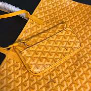 	 Kitlife Goyard Saint Louis PM Yellow tote bag - 28 cm x 15 cm x 34 cm - 3