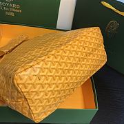 	 Kitlife Goyard Saint Louis PM Yellow tote bag - 28 cm x 15 cm x 34 cm - 2