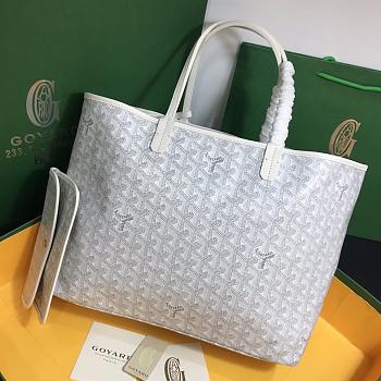 Kitlife Goyard Saint Louis PM White tote bag - 28 cm x 15 cm x 34 cm