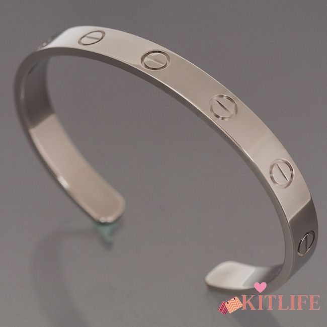 	 Kitlife Cartier Love Cuff Open Bracelet - 6.2mm - silver - 1