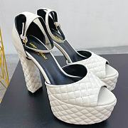 Kitlife YSL Quilted Tass sandals 95 white - 2