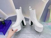	 KITLIFE VALENTINO GARAVANI CLUB PLATFORM ANKLE BOOT IN CALFSKIN LEATHER 125MM WHITE - 2