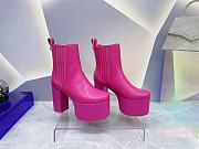 	 KITLIFE VALENTINO GARAVANI CLUB PLATFORM ANKLE BOOT IN CALFSKIN LEATHER 125MM PINK - 1