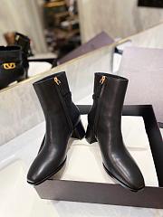 KITLIFE VALENTINO VLOGO SIGNATURE ANKLE BOOTS IN CALFSKIN BLACK - HEEL: 75MM - 2