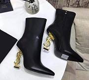 Kitlife YSL Opyum 110 YSL Black Gold Heeled Boots  - 1