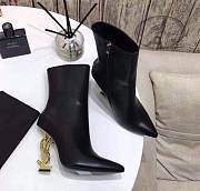 Kitlife YSL Opyum 110 YSL Black Gold Heeled Boots  - 4