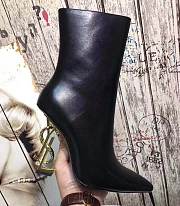 Kitlife YSL Opyum 110 YSL Black Gold Heeled Boots  - 2