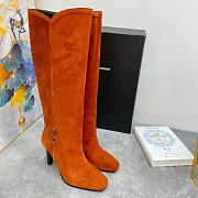 	 Kitlife YSL Jane 90 knee-high suede leather brown boots - 1