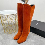 	 Kitlife YSL Jane 90 knee-high suede leather brown boots - 5
