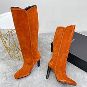 	 Kitlife YSL Jane 90 knee-high suede leather brown boots - 4