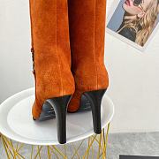 	 Kitlife YSL Jane 90 knee-high suede leather brown boots - 2
