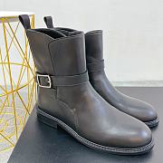 Kitlife YSL Short Ankle Black Leather Boots - 1