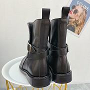 Kitlife YSL Short Ankle Black Leather Boots - 5