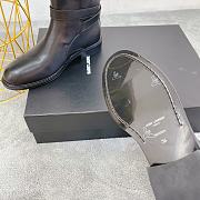 Kitlife YSL Short Ankle Black Leather Boots - 4