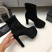 Kitlife YSL Suede Billy Platform Black Boots - 5