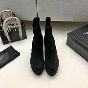 Kitlife YSL Suede Billy Platform Black Boots - 2