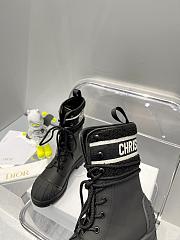 KITLIFE DIOR D-MAJOR ANKLE BOOT Black Calfskin and Lambskin Wool 2 - 3
