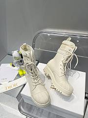KITLIFE DIOR D-MAJOR ANKLE BOOT WHITE Calfskin and Lambskin Wool 2 - 5