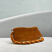 Kitlife Jacquemus La Vague brown suede shoulder bag - 33x14.5x6cm - 3