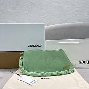 Kitlife Jacquemus La Vague mint suede shoulder bag - 33x14.5x6cm - 1