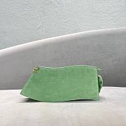 Kitlife Jacquemus La Vague mint suede shoulder bag - 33x14.5x6cm - 3