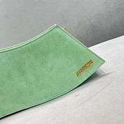 Kitlife Jacquemus La Vague mint suede shoulder bag - 33x14.5x6cm - 2