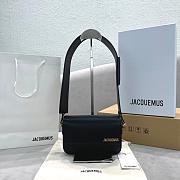 Kitlife Jacquemus Black Le Carinu Leather Shoulder Bag - 19x13x3.5cm - 1