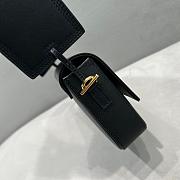 Kitlife Jacquemus Black Le Carinu Leather Shoulder Bag - 19x13x3.5cm - 2
