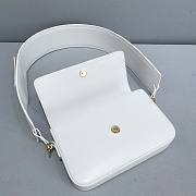 	 Kitlife Jacquemus White Le Carinu Leather Shoulder Bag - 19x13x3.5cm - 2