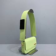 	 Kitlife Jacquemus Mint Le Carinu Leather Shoulder Bag - 19x13x3.5cm - 2