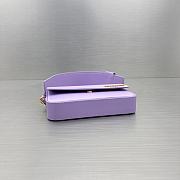 	 Kitlife Jacquemus Purple Le Carinu Leather Shoulder Bag - 19x13x3.5cm - 5