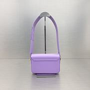 	 Kitlife Jacquemus Purple Le Carinu Leather Shoulder Bag - 19x13x3.5cm - 4