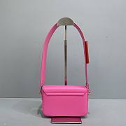 	 Kitlife Jacquemus Pink Le Carinu Leather Shoulder Bag - 19x13x3.5cm - 4