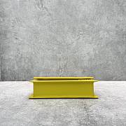 Kitlife Jacquemus Le Chiquito Long yellow leather top handle bag - 21x10x6cm - 4