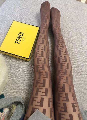 Kitlife Fendi TIGHTS Beige nylon pantyhose