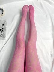 	 Kitlife Fendi TIGHTS Black nylon pantyhose - black/pink - 2