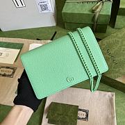 Kitlife Gucci GG Marmont small chain bag mint green - 20x 12.5x 4cm - 1