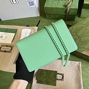 Kitlife Gucci GG Marmont small chain bag mint green - 20x 12.5x 4cm - 3