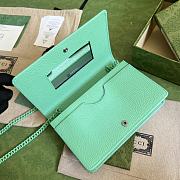 Kitlife Gucci GG Marmont small chain bag mint green - 20x 12.5x 4cm - 2