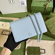 	 Kitlife Gucci GG Marmont small chain bag blue - 20x 12.5x 4cm - 1