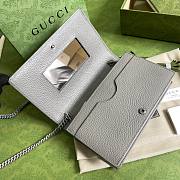 	 Kitlife Gucci GG Marmont small chain bag grey - 20x 12.5x 4cm - 2