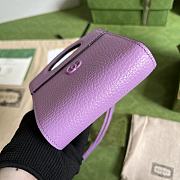 	 Kitlife Gucci GG Marmont wallet with top handle purple - 11.5x 12.5x 2.5cm - 3